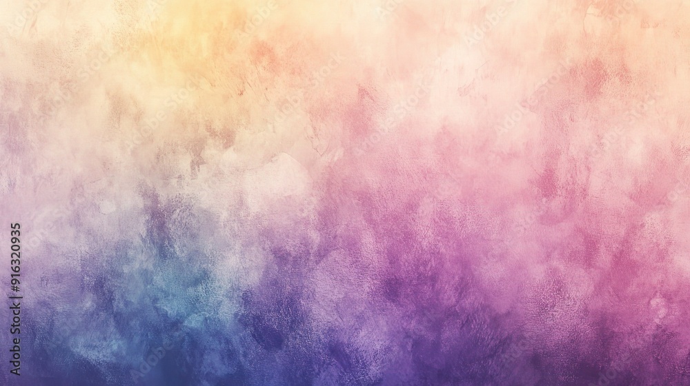 Pastel Dream: A soft and ethereal watercolor wash in hues of pink, purple, yellow, and blue, perfect for backgrounds, overlays, and artistic projects. 
