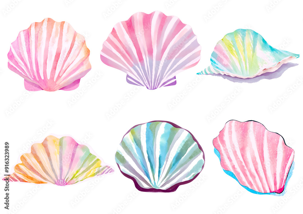 sea shell isolatid on white sea shell isolatid on white