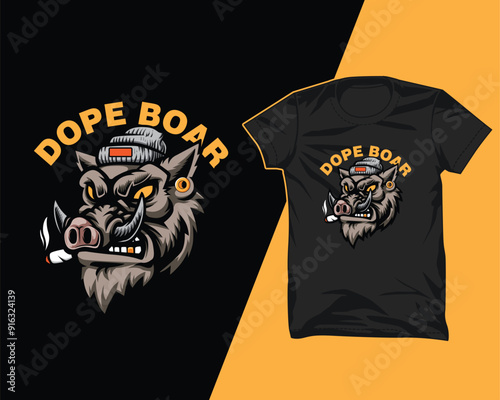 Dope Boar t shirt design
