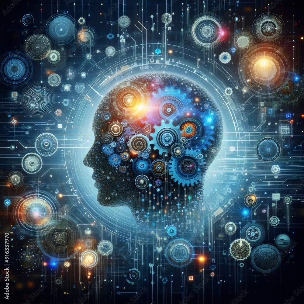 Obraz premium AGI: Exploring Artificial General Intelligence and Its Potential Impact on the Future of Technology