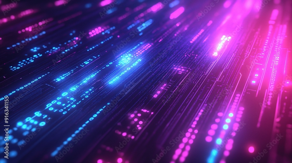Digital Flow: A mesmerizing abstract background of glowing blue and pink lines, creating a dynamic and futuristic visual that evokes a sense of speed, data, and technology. Digital Flow: A mesmerizing abstract background of glowing blue and pink lines, creating a dynamic and futuristic visual that evokes a sense of speed, data, and technology.