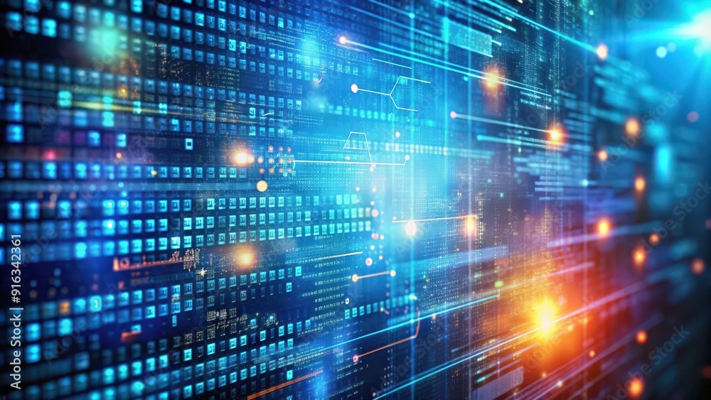 Abstract technology background of programming code for software development, coding, abstract, technology