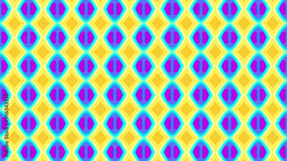 Kaleidoscope seamless looped patterns motion graphics background. Kaleidoscope seamless looped patterns motion graphics background.