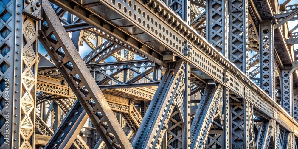Closeup of a steel bridge with intricate details, steel, bridge, closeup, metal, infrastructure, architecture Closeup of a steel bridge with intricate details, steel, bridge, closeup, metal, infrastructure, architecture