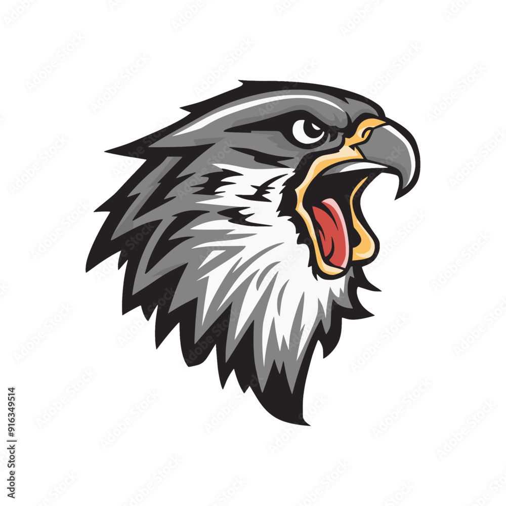 Obraz premium eagle head illustration design logo