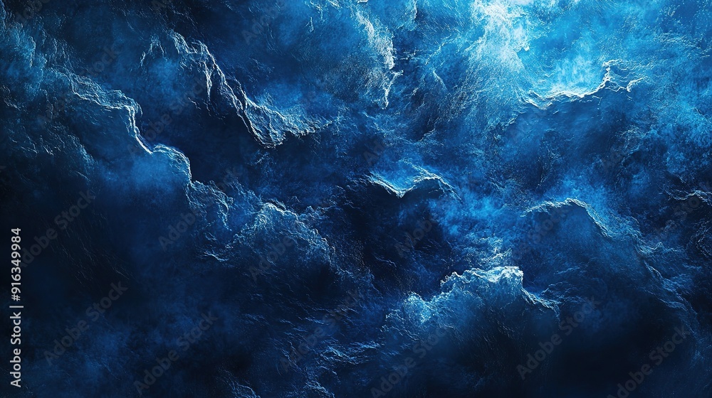 Celestial Abstract: Swirling, ethereal cloudscape, a mesmerizing abstract background of celestial blue, with textured depths and a luminous core, evoking a sense of otherworldly mystery and serenity. 