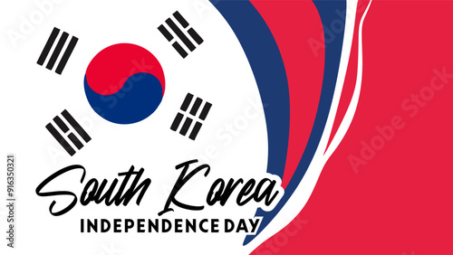 south korea national day with south korean flag
