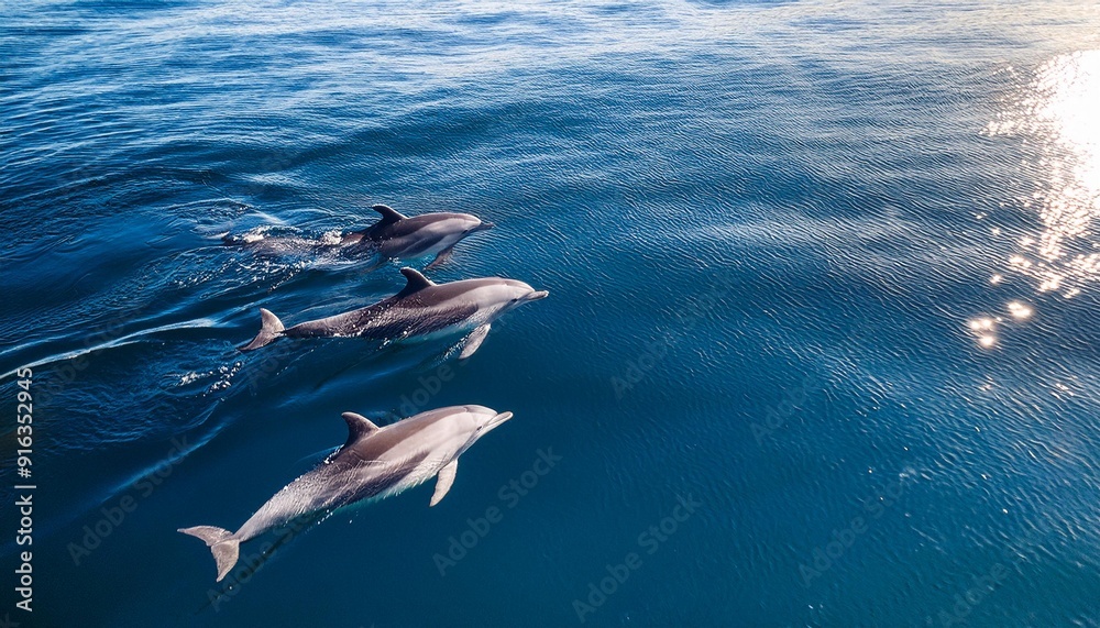 Fototapeta premium swimming dolphins