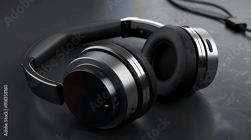 A high-end wireless headphone with advanced noise cancellation and long battery life