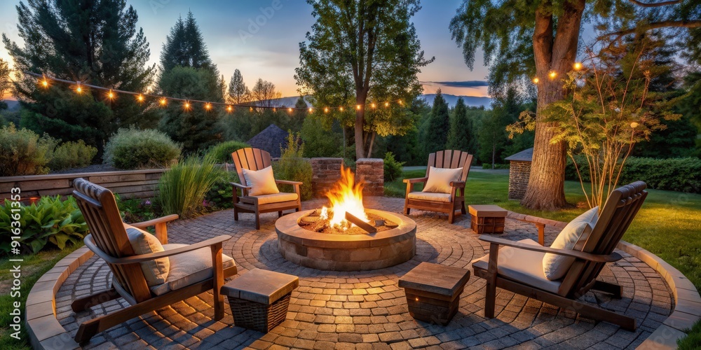 Cozy evening by the fire pit outdoors , bonfire, relaxation, campfire, warmth, nature, outdoors, flames, evening, relax Cozy evening by the fire pit outdoors , bonfire, relaxation, campfire, warmth, nature, outdoors, flames, evening, relax