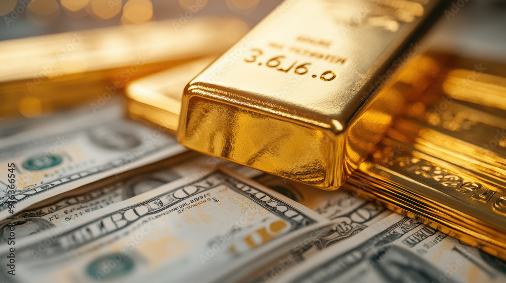 Global gold business investment market. AI generative. Global gold business investment market. AI generative.