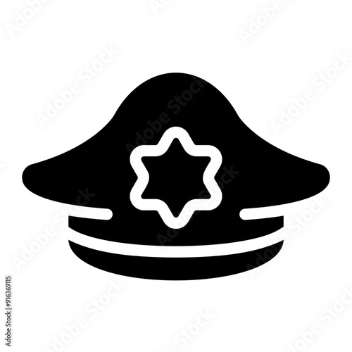 police hat Solid icon