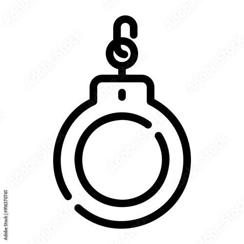 handcuffs Line Icon
