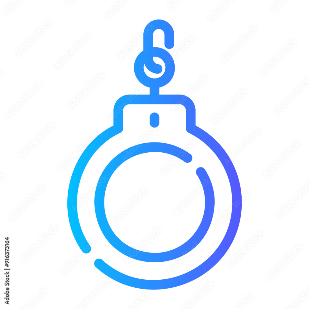 handcuffs Line Gradient Icon handcuffs Line Gradient Icon