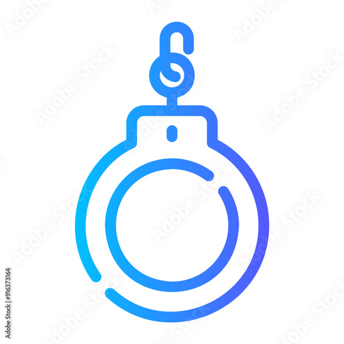handcuffs Line Gradient Icon