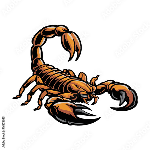 scorpion design logo icon illustration