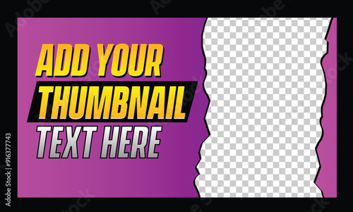 Editable thumbnail template for videos and all social platforms. Premium thumbnail for videos editable Premium Vector, customizable thumbnails, money jobs, business.