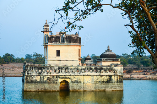 Rani Padmini palace inside Chittorgarh fort in Rajasthan, India photo