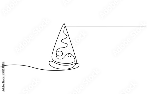 World food day holiday concept with earth or globe and plate, knife and fork. Single line art with text Food Day. Single one line drawing World food day concept Continuous line draw design graphic vec