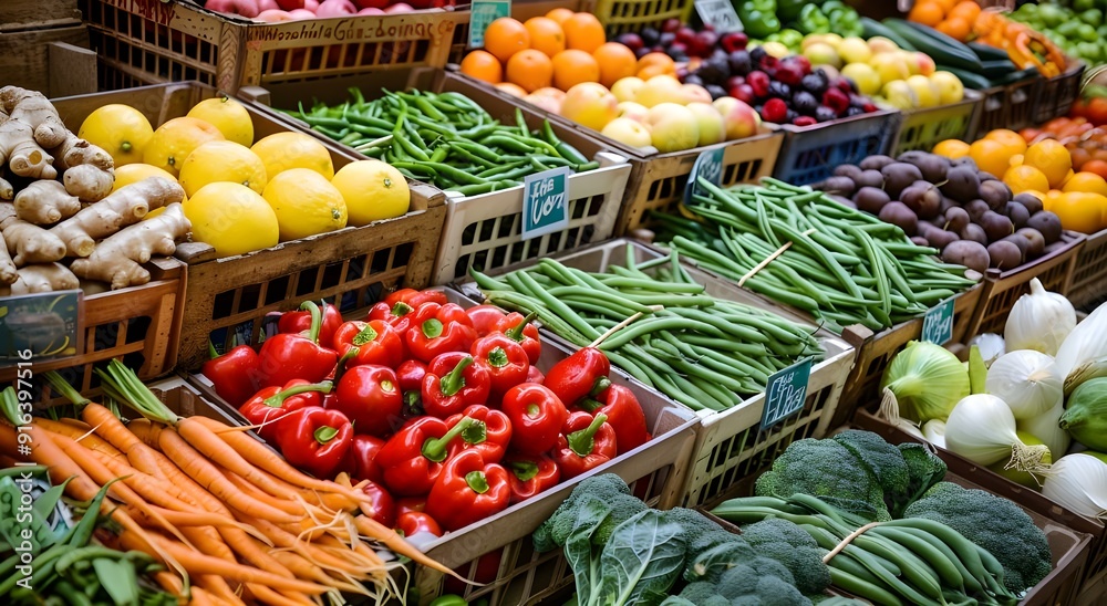 fruits and vegetables in the market fruits and vegetables in the market