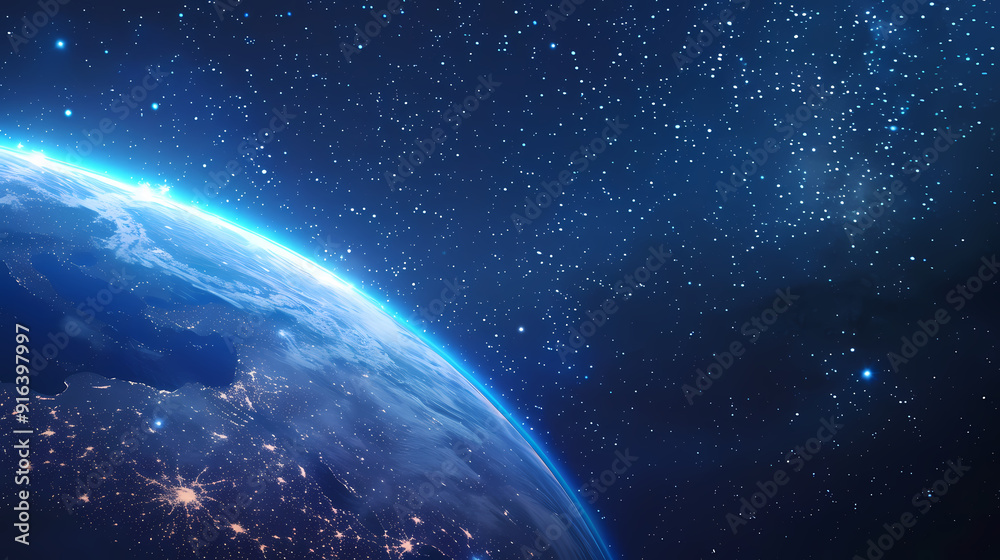 Spectacular view of Earth from space Spectacular view of Earth from space