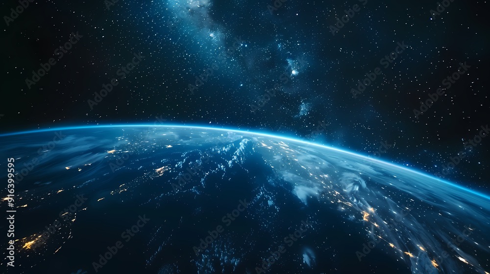 Obraz premium Spectacular view of Earth from space