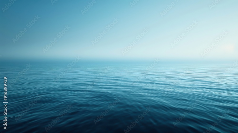 Fototapeta premium A calming blue background with smooth gradients and subtle texture, evoking a sense of tranquility and depth, perfect for serene and peaceful designs