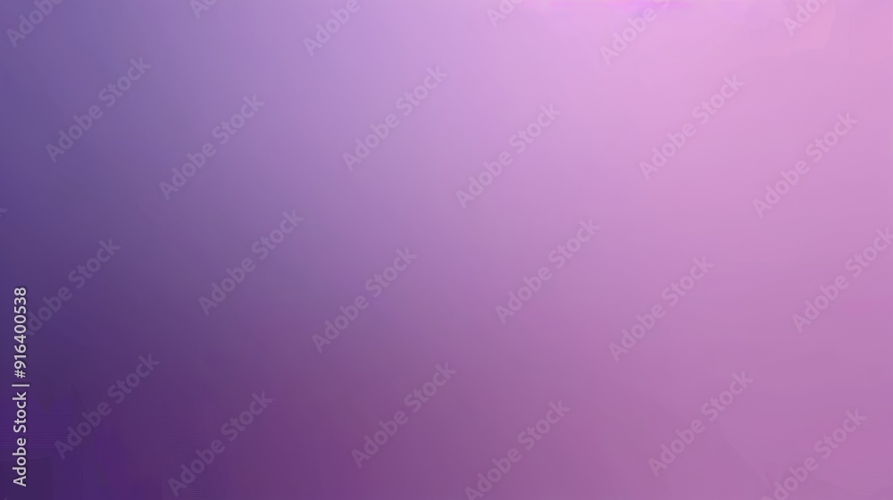 Fototapeta premium A smooth gradient background transitioning from deep purple to light lavender, creating a soothing and visually appealing effect, suitable for a variety of design purposes