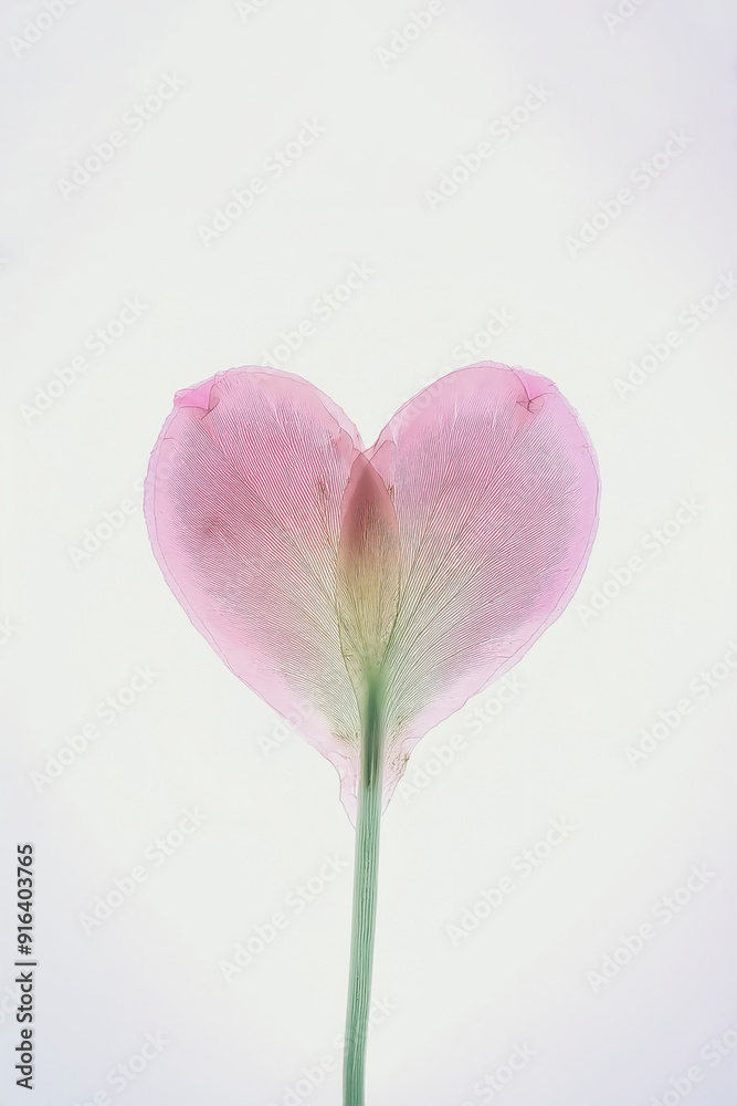 delicate pink x-ray flower petal – soft pastel botanical art. x-ray flower, pink petal, soft pastel, botanical art, delicate, nature photography, minimalist design, floral texture, translucent petal, 