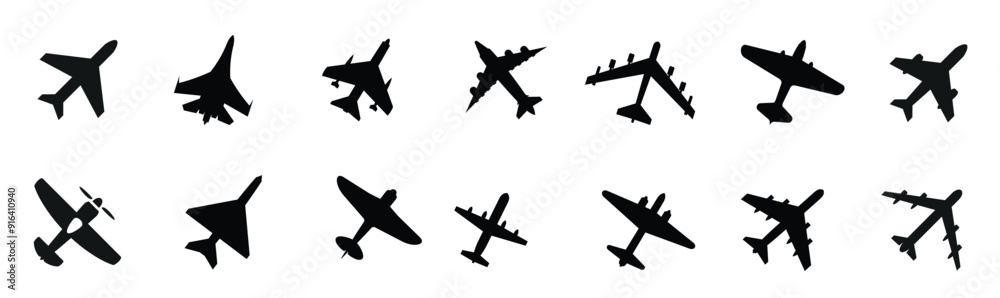 Airplane vector icons Vector illustration Airplane vector icons Vector illustration