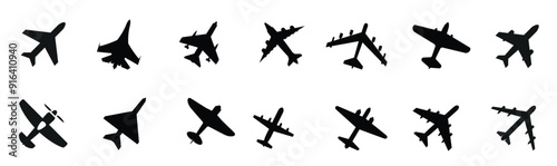 Airplane vector icons Vector illustration