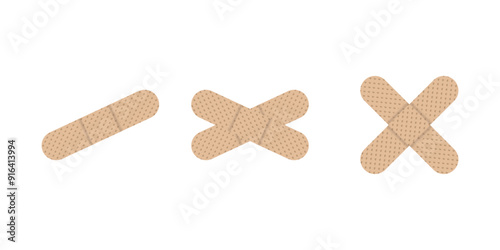 aids bandage vector illustration