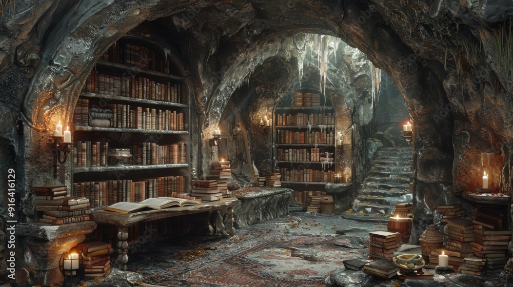 The image could be named An Abandoned Industrial Ruin with Old Stone Walls and a Dark Interior The image could be named An Abandoned Industrial Ruin with Old Stone Walls and a Dark Interior