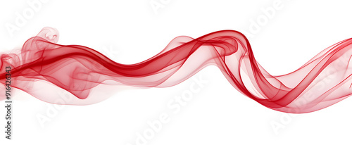 an oceanic red digital sound waves on a white background, indicating data intensity. For digital media presentations, audiovisual displays, data visualization projects design