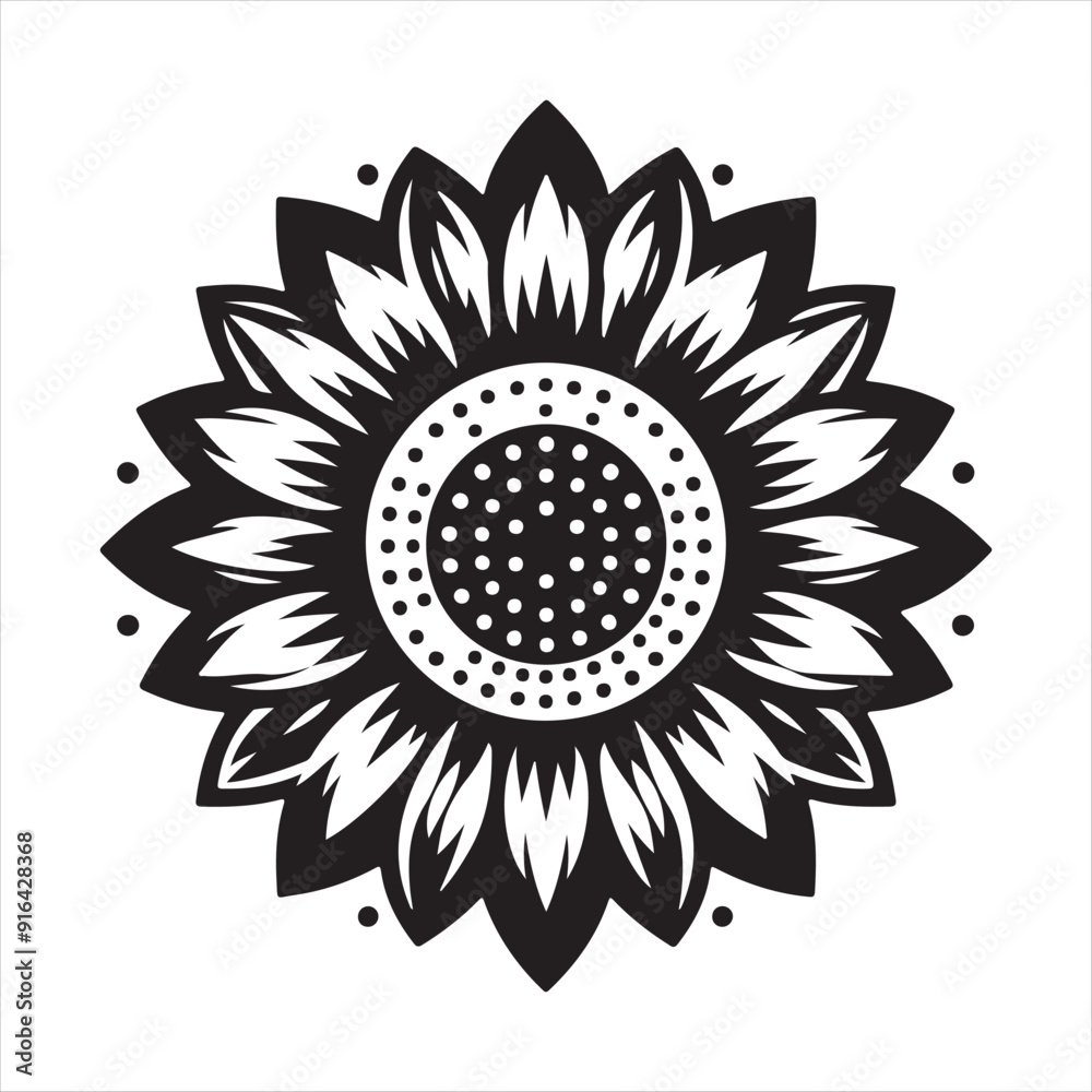 Sunflower Vector art illustration Sunflower Vector art illustration