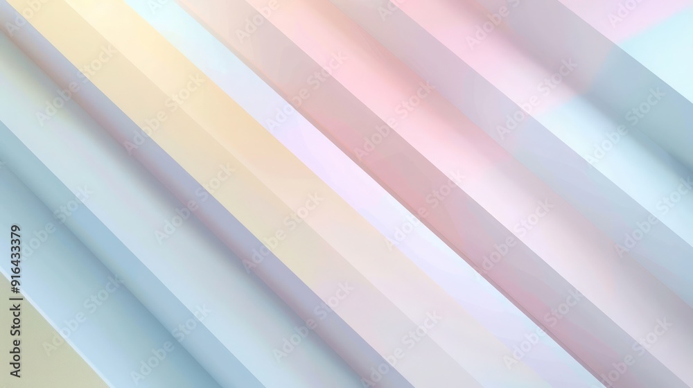 Fototapeta premium Abstract Background, pastel stripes in a minimalist arrangement, soft colors and clean lines