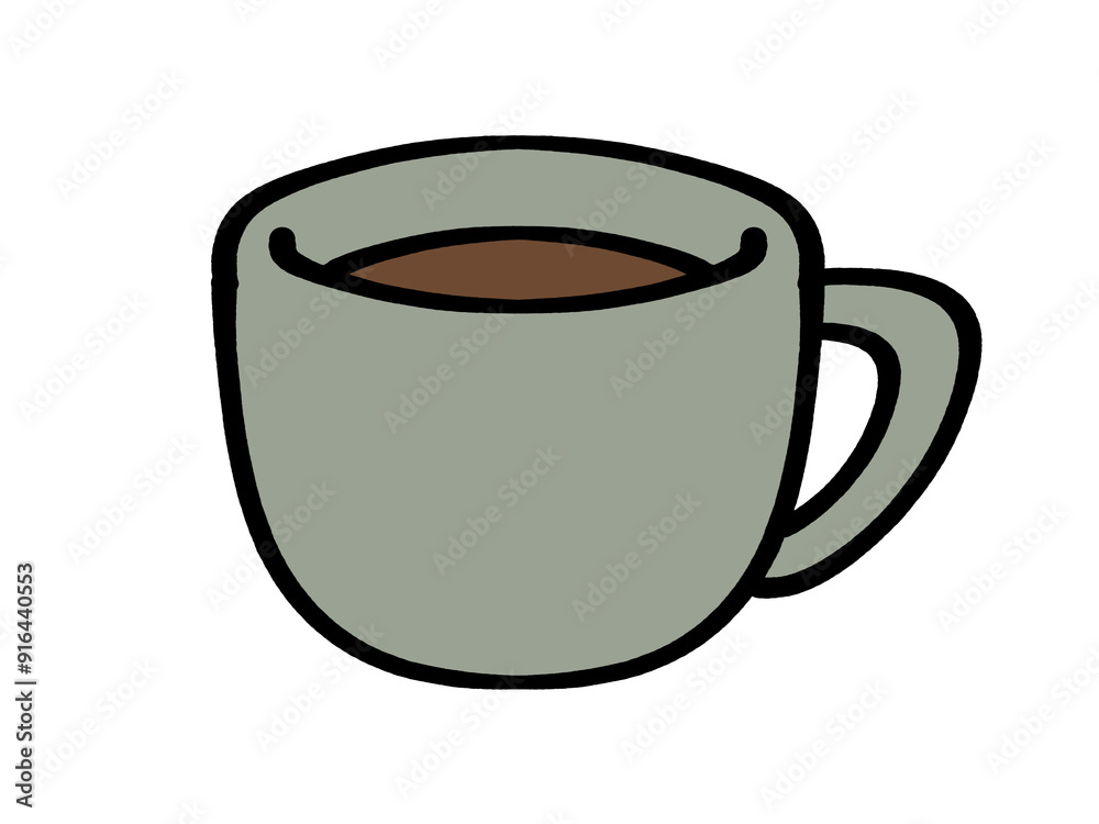 シンプルなコーヒーカップのイラスト素材 シンプルなコーヒーカップのイラスト素材