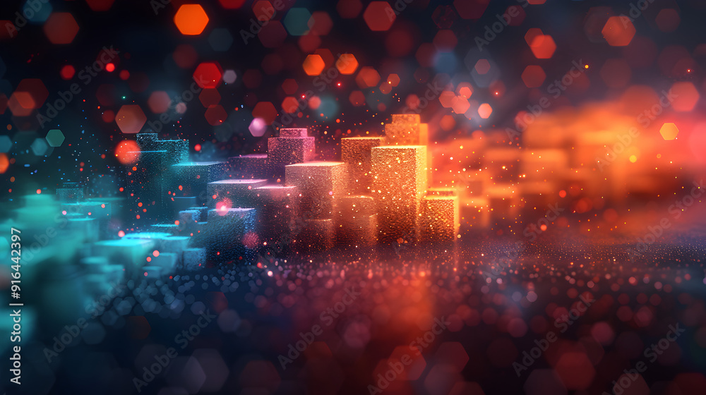 Fototapeta premium Hintergrund mit geometrischem Muster, made by AI