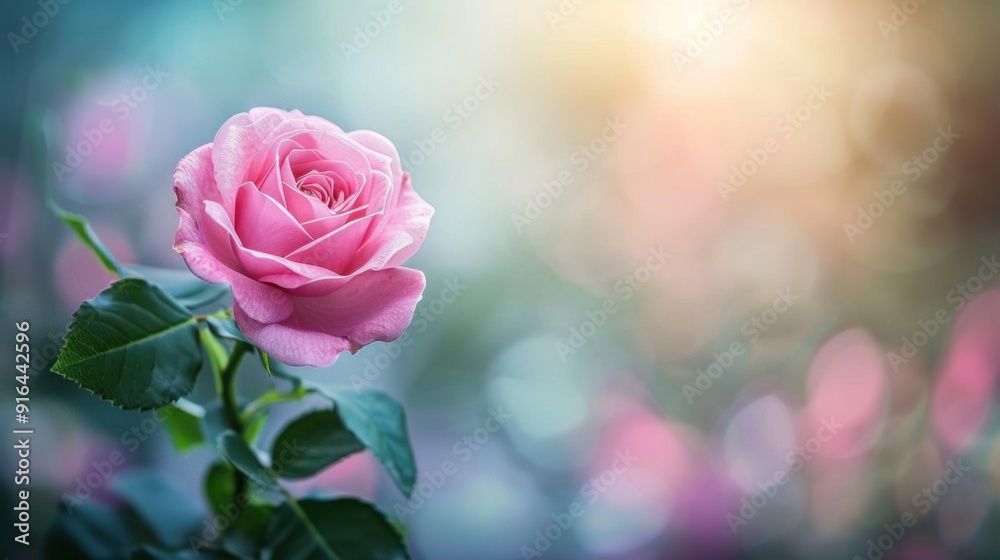 Pink Rose in Soft Light Pink Rose in Soft Light