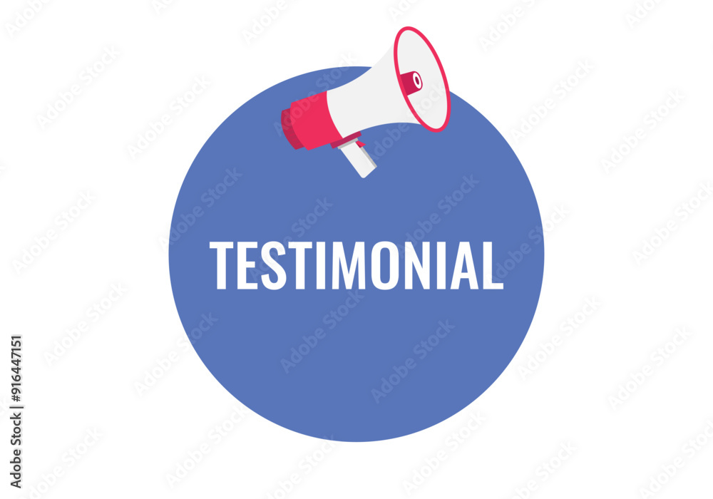 testimonial button, banner, label, template for website. testimonial text with colorful megaphone icon
testimonial button, banner, label, template for website. testimonial text with colorful megaphone icon