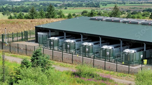 Battery Energy Storage System Aerial View