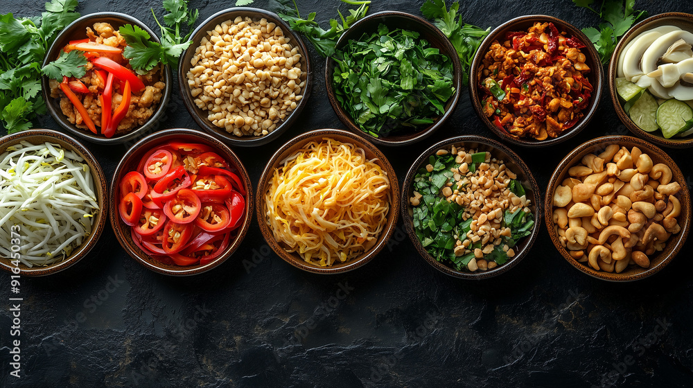 Aromatic Thai Noodle Bowl Ingredients Aromatic Thai Noodle Bowl Ingredients
