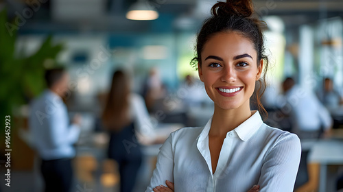 Confident Businesswoman Portrait in Office Setting Photo