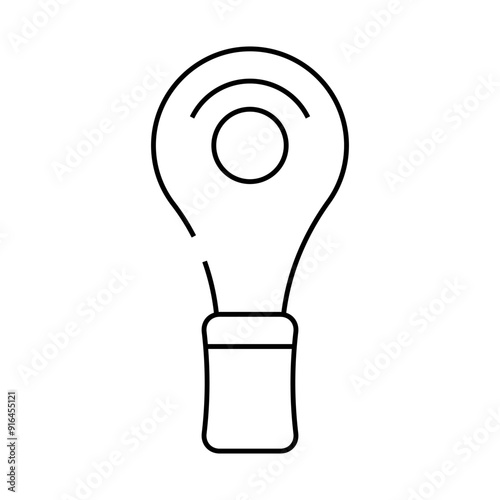 blade for cut callus line icon vector. blade for cut callus sign. isolated contour symbol black illustration