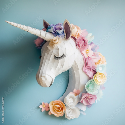  a unicorn like this as a party decoration photo