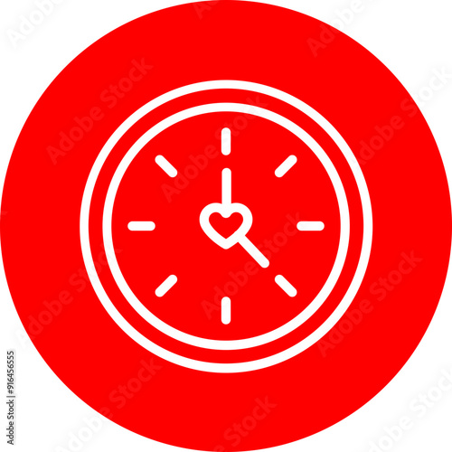 Lifespan Vector Line White Circle Red