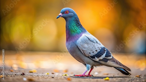 Pigeon standing on the ground, pigeon, bird, urban, wildlife, city, sidewalk, feathers, cityscape, wildlife, urban