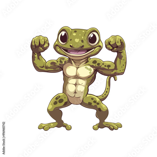 vector illustration icon about muscular animals