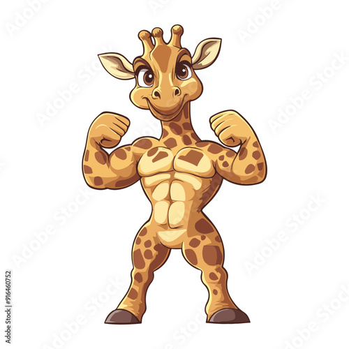 vector illustration icon about muscular animals