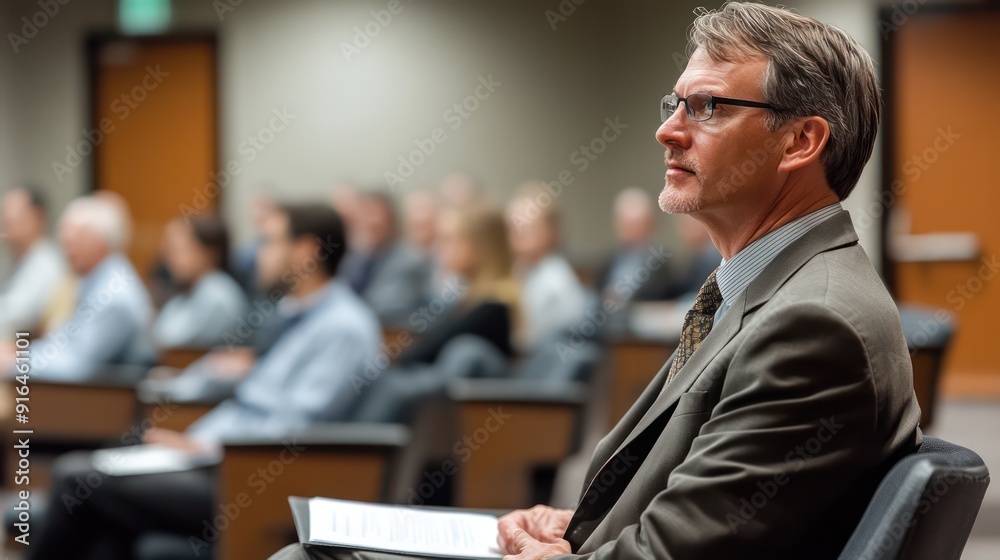 Financial seminars with expert speakers discussing market trends and investment strategies to an engaged audience. Financial seminars with expert speakers discussing market trends and investment strategies to an engaged audience.